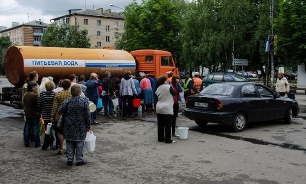 Климовск без воды 11 июня 2014