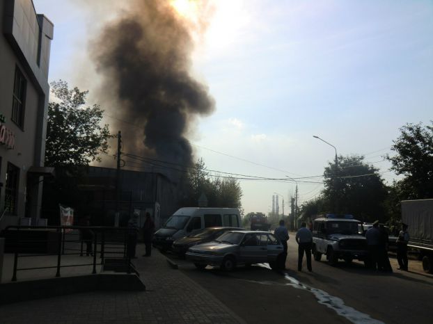 Пожар в Подольске потушили с помощью вертолета