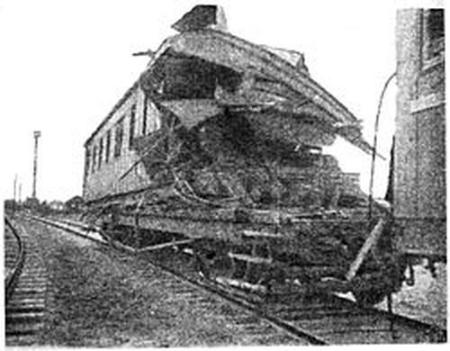 Пассажирский вагон после катастрофы, Перерва