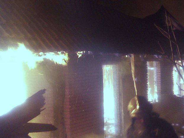 Пожар в деревне Чегодаево Троицкого АО в ночь с 5 на 6 января 2015 г.