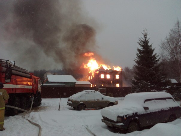 Пожар в Чегодаеве