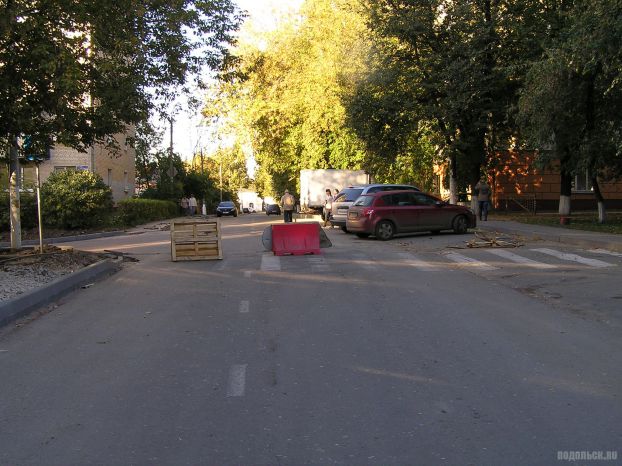 Ремонт дороги в Подольске