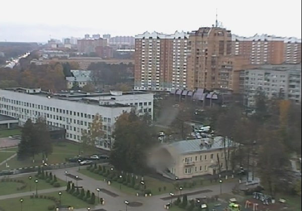 Вид на администрацию Подольска 26.10.2015