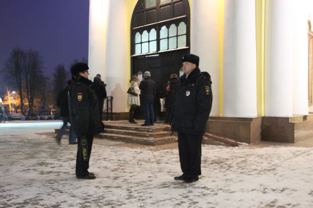 Полиция обеспечила порядок на праздновании Крещения в Подольске