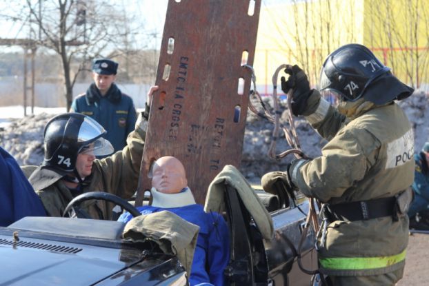 Соревнования спасателей проходят в Подольске