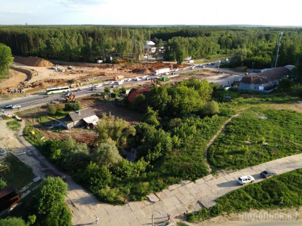 Идет строительство развязки «Южного обхода Подольска» на улице Кирова