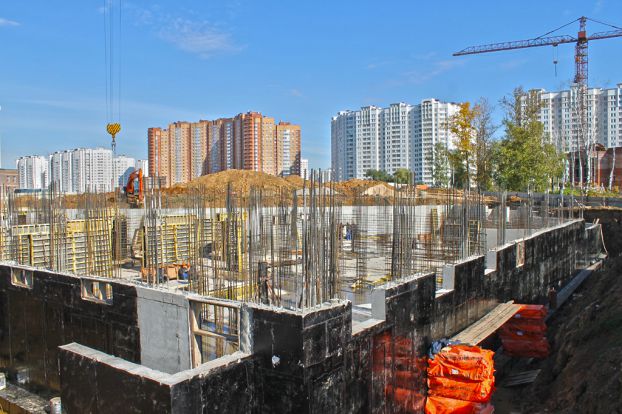 Строительство банного комплекса в Кузнечиках идет по плану