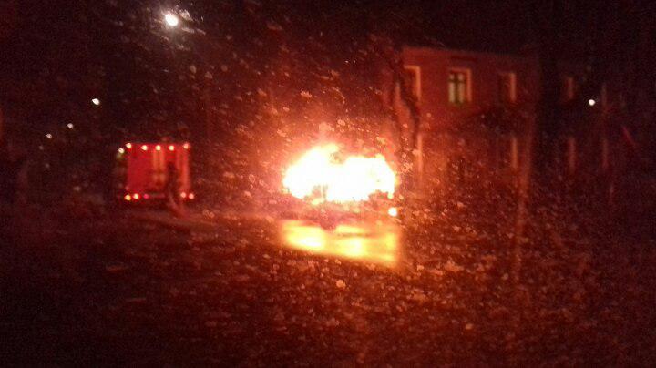 Машина и частный дом сгорели в Подольске в новогоднюю ночь