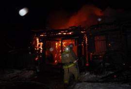 Баня сгорела в СНТ в Климовске