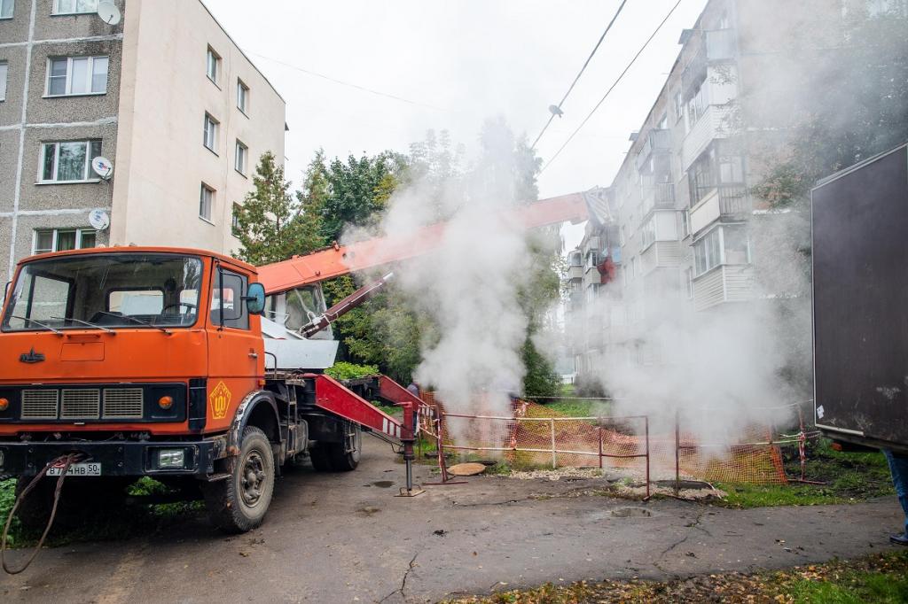 В Подольске ведутся работы по устранению «воздушных пробок» в системе отопления
