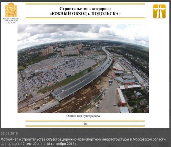 дорога кузнечики-м2 южный обход г подольска схема