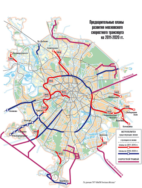 Генеральный план застройки москвы до 2030 года схема на карте москвы