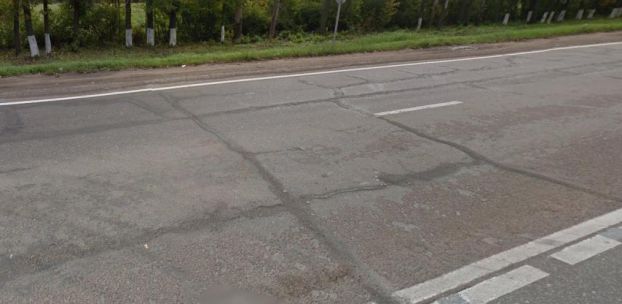 Дорога у поселка Львовский