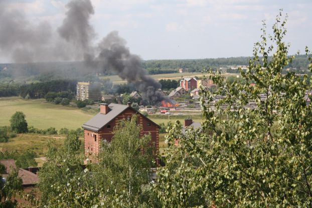 Пожар в Дубровицах
