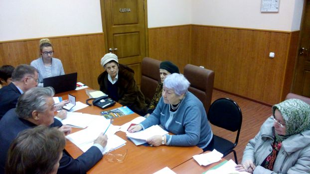 На приеме