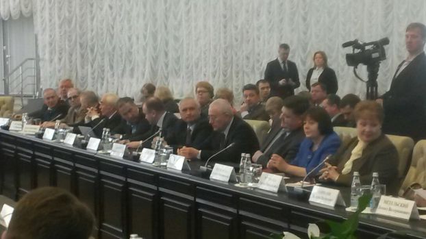 На совещании