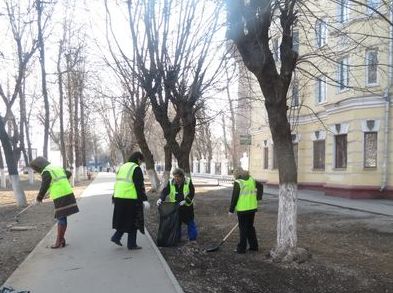 Субботник в Подольске прошел ударными темпами