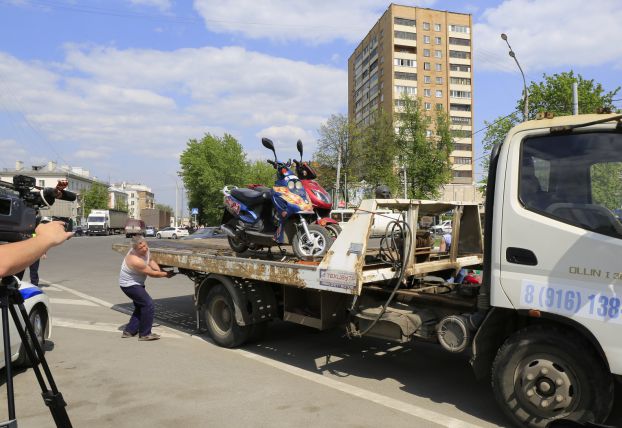 В Подольске прошел рейд «Мотоскутер»