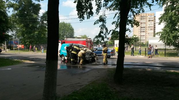 На месте пожара