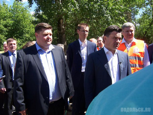 Визит губернатора в Подольск