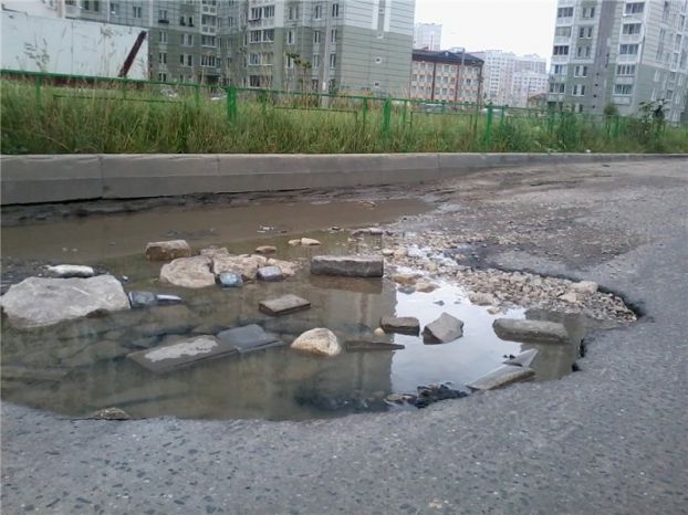 Дыры на дорогах в Кузнечиках