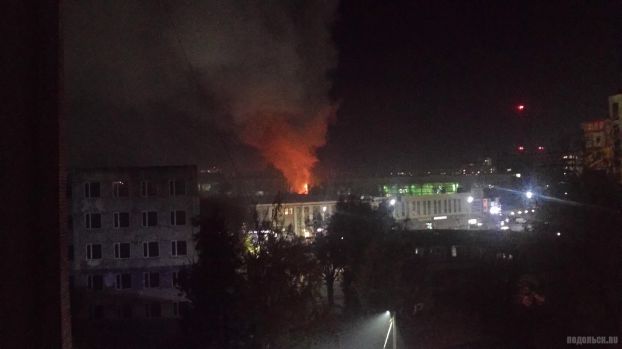 Пожар на «Зингере» тушили всю ночь
