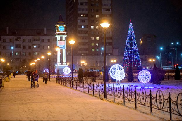 Подольск в новогоднем убранстве