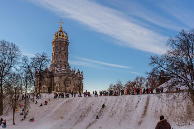 Дубровицы , катание с горок