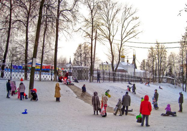 Горка в парке имени Талалихина