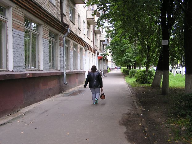Объявление на дереве в Климовске