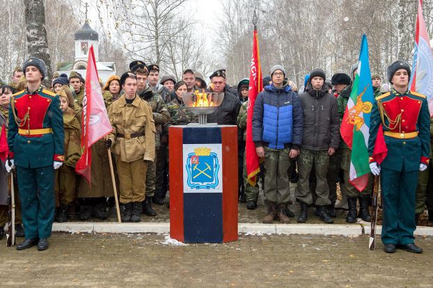Вахта Памяти торжественно завершилась в Кузовлеве