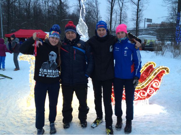 Юных лыжников наградили олимпийские чемпионы