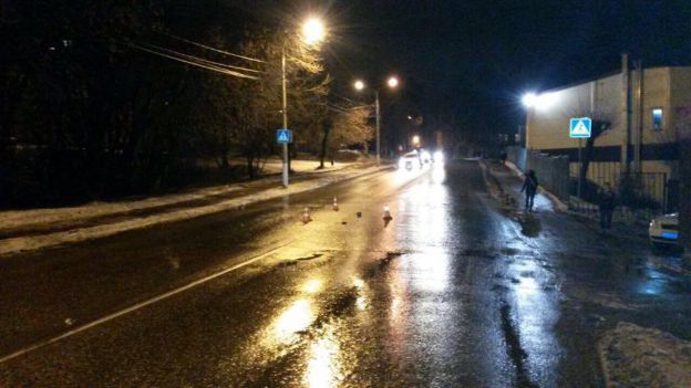 Климовск, произошел наезд на пешехода.