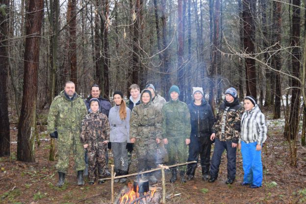 Полевой выход детей и родителей