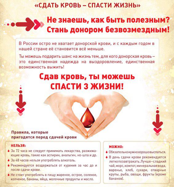 «Суббота донора» пройдет в Подольске