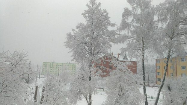 Снегопад в Подольске