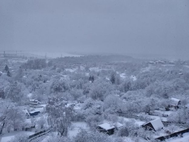 Снегопад в Подольске