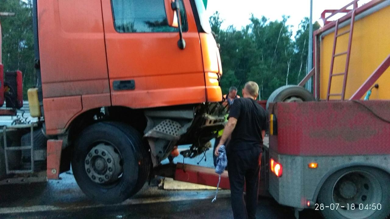 Авария на Симферопольском шоссе с бензовозом.
