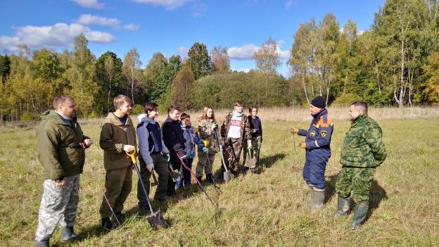 Юные поисковики совершили экспедицию в места боев у дер. Кузовлево