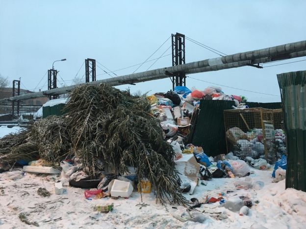 Новогодний Подольск тонет в мусоре