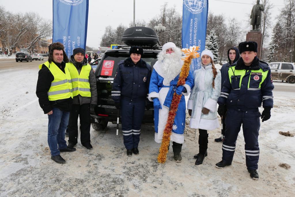 Новогодний патруль ГИБДД на улицах Подольска