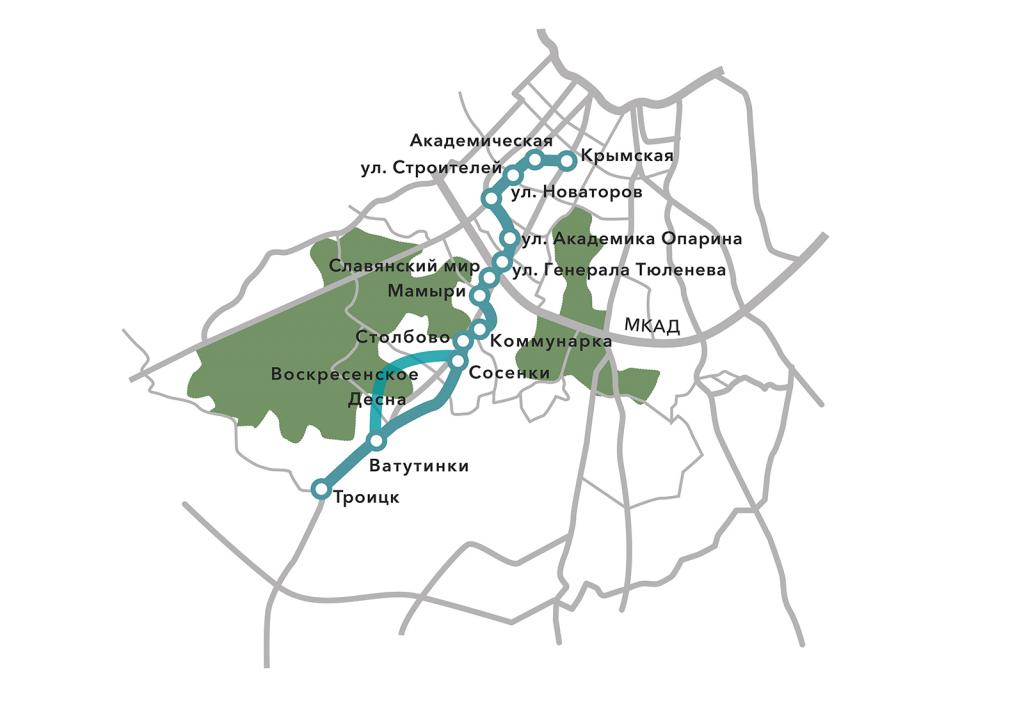 Линию метро от станции «Столбово» до Троицка спроектируют до конца года