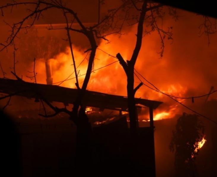 Частный дом сгорел в ночь на 21 января