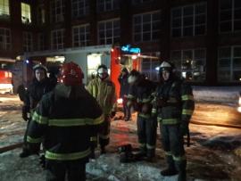 В промзоне в центре Подольска произошел пожар