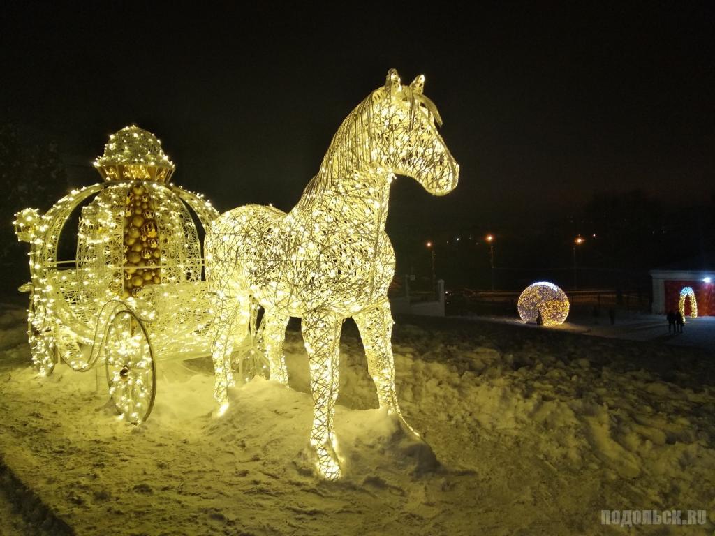 Новогоднее убранство Подольска обошлось в 19 миллионов рублей