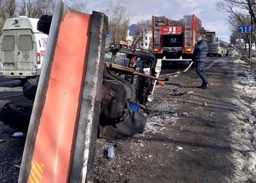 Перевертыш на Варшавке: водителя эвакуировали на вертолете