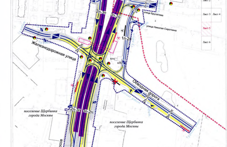 Новый проект планировки территории участка Варшавского шоссе от Щербинки до Подольска