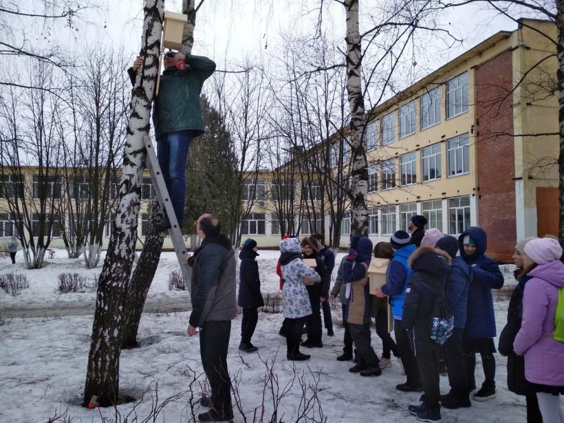 К прилету птиц в Подольске подготовилось школьное лесничество 