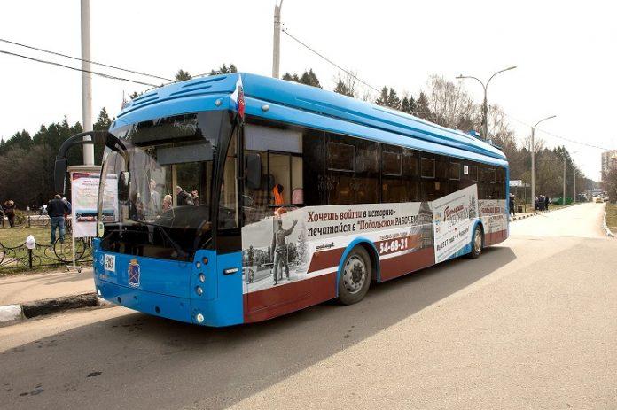 Подольский троллейбус впервые проехал до микрорайона Кутузово