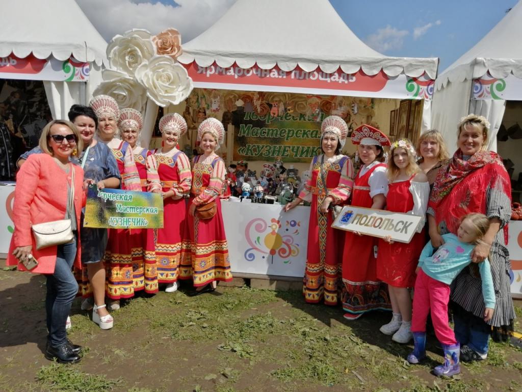 Подольские мастерицы на фестивале «Русское поле» в Коломенском